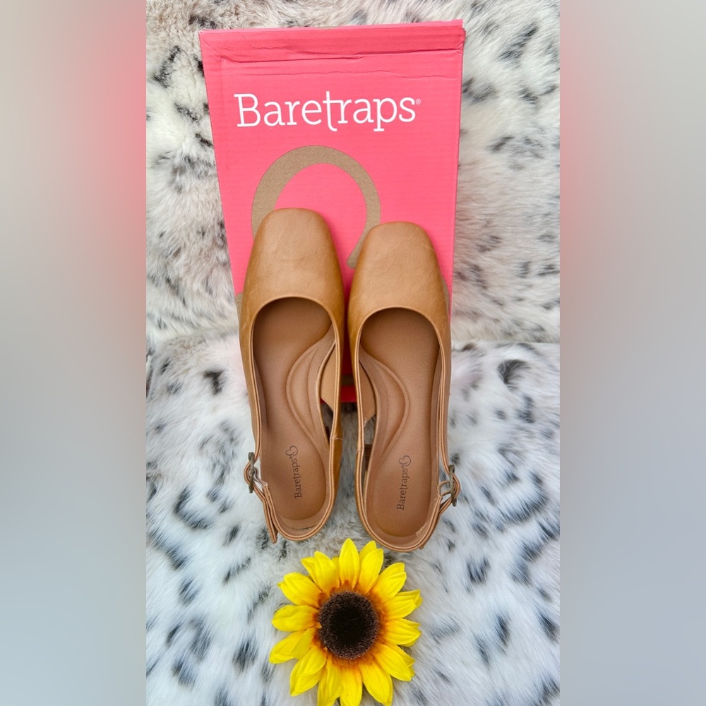 NWT BareTraps Ester Light Almond Slingback Dress Shoe